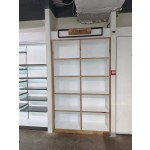 玻璃展示柜生产商-木质化妆品珠宝架展示架