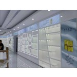 木质墙面展示柜源头工厂-定制化妆品架化妆展示柜