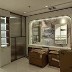 Perfume Display Cabinet Factory - Interior Design Bracket Skin Care Shelves