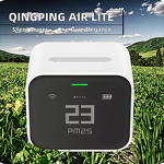 CO2 PM2.5 PM10 Monitor Manufacturer - Qingping Air Lite Touch Screen Work With HomeKit Mihome APP