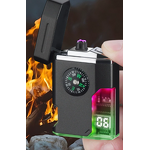 USB Plasma Lighter Manufacturer - Smart Digital Display with LED Compass 3 in 1 Waterproof Windproof