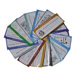 Sticker Manufacturer - 19 Pcs Muslim Family Dua Arabic Decoration Islamic Arabic Quotes Spain Language Kids Learning Cards