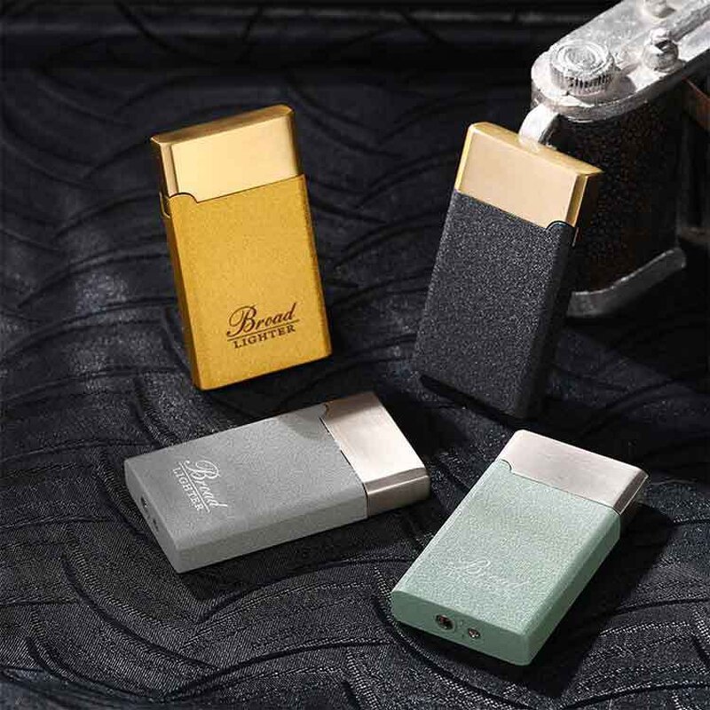 Windproof Lighter Manufacturer - Broad Metal with Personality Frosted Red Flame for Smoking