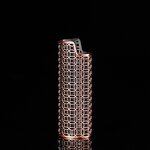 Lighter Case Manufacturer - Filigree Enamel Openwork Protective Shell for J6 Lighters with Artistic Design