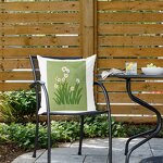 Sofa Pillow Manufacturer - Cute Pink Cotton Embroidered with Yellow Flower Fresh Countryside Style Decoration