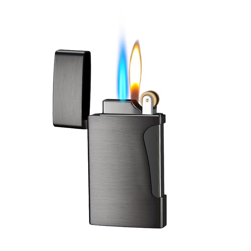 Lighter Manufacturer - Double Flame Metal Butane Gas Windproof for Cigarettes Support Custom