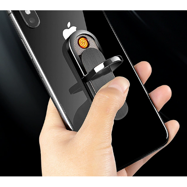 Phone Holder Lighter Manufacturer - Multifunctional with Windproof Electric Ignition Mobile Charging