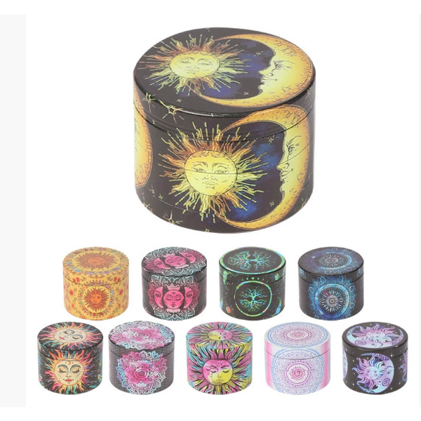 Dry Herb Grinder Manufacturer - 50MM Customizable Zinc Alloy Modern 4-Layer Full Wrap Design