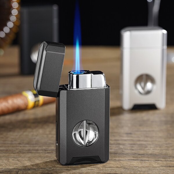 Gas Lighter Manufacturer - Custom Design Blue Flame Refillable Butane for Cigarette