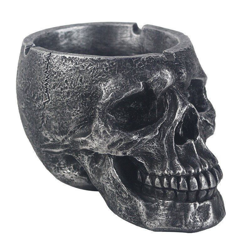Ashtray Manufacturer - Halloween Ghost Resin Flower Pot Collectible Human Skeleton Statue Buddhist Religious Style