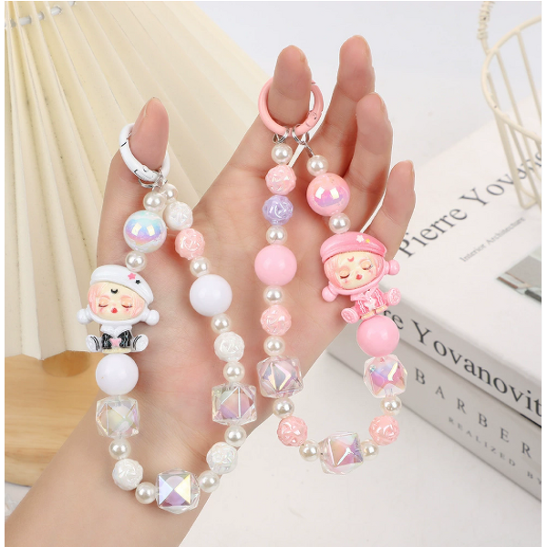 Key Chain Charm Manufacturer - Wholesale Cute Cartoon Animal POP Hand-Painted Resin Beads UV Printed for Phone