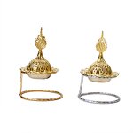 Incense Burner Manufacturer - 2023 New Style Mini Small Gold Metal Middle Eastern Arab Luxury Popular Beauty Circle