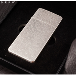 Kerosene Lighter Manufacturer - Zorro ZC5 Gen 2 Ultra-Thin Silver Brushed Metal Finish Modern Design for Everyday Use
