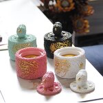 Incense Burner Manufacturer - New Design Romantic Cute Resin Middle Eastern Arab Colorful Small Popular Desktop Bedroom