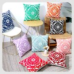 Sofa Pillowcase Manufacturer - Geometric Embroidery Simple and Luxurious Headboard Cushion Living Room Waist Protection