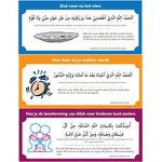 Wall Sticker Manufacturer - Decoration Islam Dutch Language and Arabic Quotes Muslim Family Dua Children Early Educational