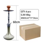 Arabian Hookah Manufacturer - Large Size Single Pipe Metal Alloy Stem for Large Smoke