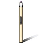Electronic Kitchen Lighter Manufacturer - Mini Metal Classic Design Rechargeable Arc Ignition Windproof USB for Candle