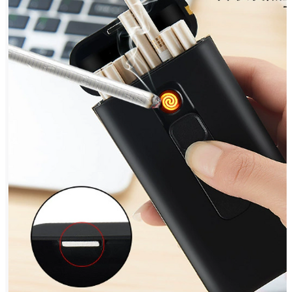 Cigarette Holder Manufacturer - Stylish Metal with USB Arc Lighter Slim Portable and Refillable for Women