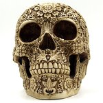Desktop Decor Manufacturer - Carved Skull Face Ornaments Retro Horror Halloween Spoof Props Resin Crafts Religious Buddhism