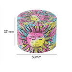 Dry Herb Grinder Manufacturer - 50MM Customizable Zinc Alloy Modern 4-Layer Full Wrap Design