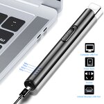 Electronic Kitchen Lighter Manufacturer - Mini Metal Classic Design Rechargeable Arc Ignition Windproof USB for Candle