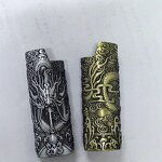 Lighter Case Manufacturer - 3D Embossed Dragon Protective Shell for J6 Lighters with Artistic Relief