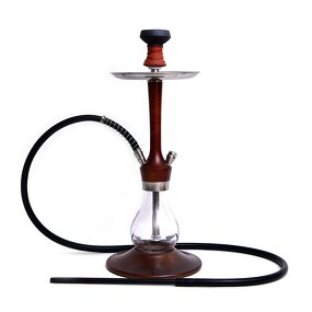 Arabian Shisha Manufacturer - Medium Number Single Pipe Wooden Pot for Home Personal Complete Set