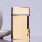 Lighter Manufacturer - Broad Metal Embossed Rich Flower with Butane Open Flame Steel Voice for Cigarettes