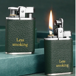 Kerosene Lighter Manufacturer - Wholesale Retro Chief Windproof Zinc Alloy with Genuine Leather Flint Wheel for Cigarettes
