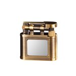 Mini Kerosene Lighter Manufacturer - Compact Exquisite Classic Design Alloy Material Arm Lift Old-Fashioned Grinding Wheel