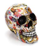 Resin Crafts Manufacturer - Creative Horror Skull Religious Buddhism Desktop Decor for Home Halloween Gift