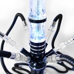 Acrylic Hookah Manufacturer - Large Size 6-Tube with Light Bar Dazzling Rechargeable Shisha
