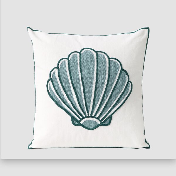 Pillow Cover Manufacturer - Embroidered Blue Geometric Simple Sofa Home Decoration 18x18 Customized Wholesale