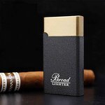 Windproof Lighter Manufacturer - Broad Metal with Personality Frosted Red Flame for Smoking