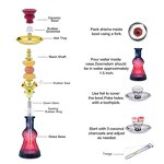 Arabian Hookah Accessories Manufacturer - Wholesale Factory 1-4 Pipe Bar KTV Full Set