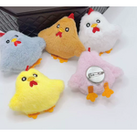 Brooch Manufacturer - Wholesale Cute Cartoon Chick Customizable Plush Pin with Animal Pattern ODM OEM