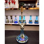 Hookah Set Manufacturer - Large Size Four Pipe Stainless Steel Metal Color