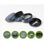 Dry Herb Grinder Manufacturer - 50MM Customizable Zinc Alloy Modern 4-Layer Full Wrap Design