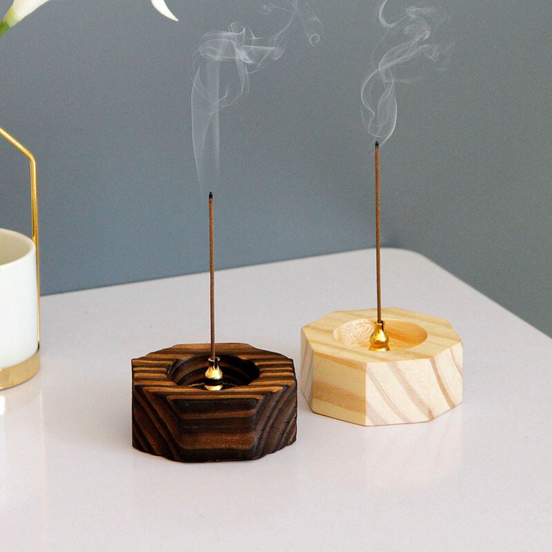 Incense Stick Burner Manufacturer - Retro Natural Wood Small Middle East Arab Home Decoration Stick Plate Eco-Friendly