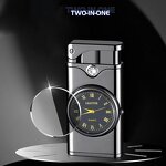 Lighter Manufacturer - Creative Business High Grade Blue Flame Dial Customizable Metal Cigarette Holder