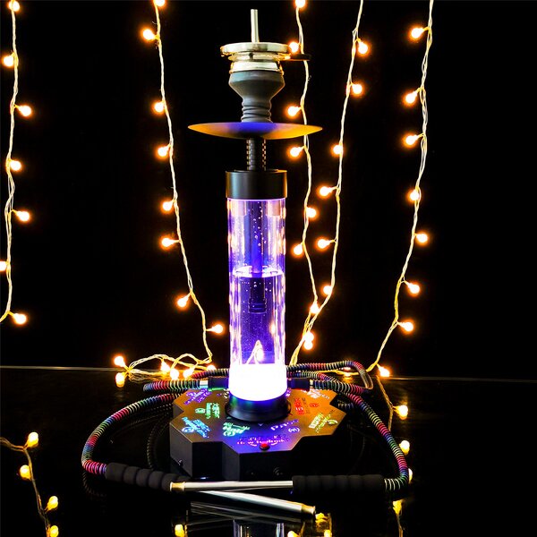 Arabian Shisha Manufacturer - 2 Tubes with Lights Game Bar Rechargeable Hookah Set