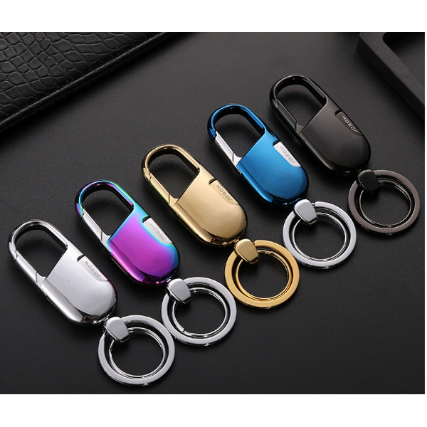 Key Chain Manufacturer - Wholesale Jobon Creative Metal Simple Style Circle Pattern Car Key Holder Fashionable Zinc Alloy