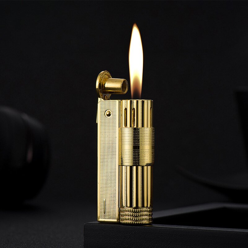 Kerosene Lighter Manufacturer - Classic Retro Metal with Open Flame and Grinding Wheel for Cigarettes Business Gift