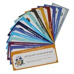 Sticker Manufacturer - Spain Language and Arabic Quotes 19 Pcs Muslim Family Dua Islam Kids Education Learning Cards