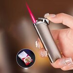 Metal Lighter Manufacturer - Wholesale Mini Red Flame Windproof Gas for Cigarettes