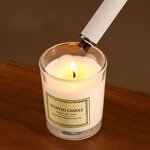 Electronic Candle Igniter Manufacturer - White Pulse Metal Rechargeable USB for Business Gifts Kitchen Use Aromatherapy