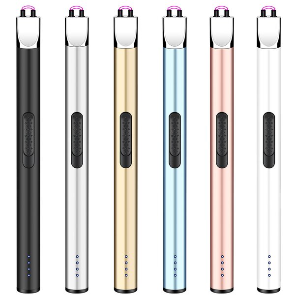 Electronic Kitchen Lighter Manufacturer - Mini Metal Classic Design Rechargeable Arc Ignition Windproof USB for Candle