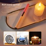 Aromatherapy Candle Igniter Manufacturer - Long Strip Pulse Metal Classic Design USB Type-C Fast Charging Electronic for Kitchen