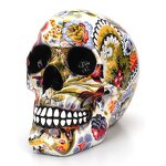 Resin Crafts Manufacturer - Creative Horror Skull Religious Buddhism Desktop Decor for Home Halloween Gift